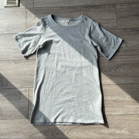 Jane & Delancey Studded Batwing Sleeve Sweatshirt Dress - Picture 5 of 15